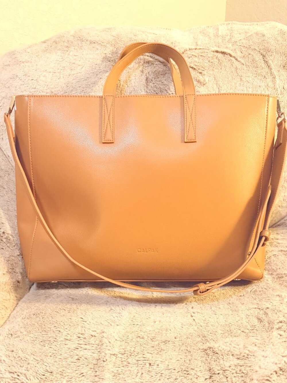 Haven 16" Laptop Tote Bag in Toffee